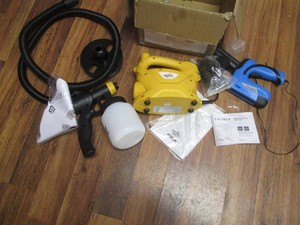 Electric spray painter and USB operated staple gun