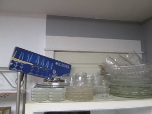 Glassware and serving items