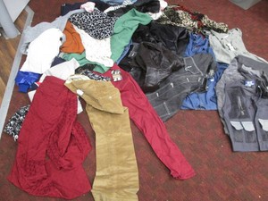 Lot of name brand clothing, some new with tags
