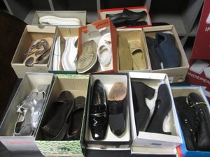Lot of new or gently worn shoes