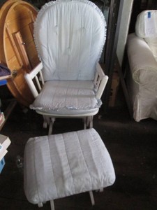 Rocking chair with matching footstool
