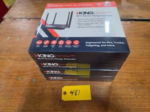 (4) King  KWM2000 Wi Fi Router...