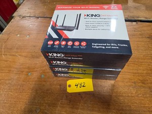 (4) King  KWM2000 Wi Fi Router...