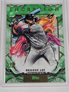 Brooks Lee Rookie 2025 Topps Inception Green Parallel RC #99 - Minnesota Twins Baseball Card