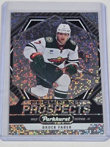 Brock Faber Rookie 2023-24 Parkhurst Prominent Prospects Foil #PP-BF - Minnesota Wild Hockey Card