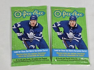 Lot of 2 Unopened Packs of 2021-22 O-Pee-Chee Hockey