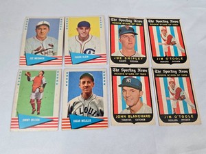 Lot of 8 Vintage Baseball Cards Featuring Joe Medwick, Chuck Klein, and 1959 Rookie Stars