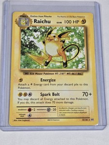 Pokemon Raichu Evolutions 2016 #36108 Trading Card