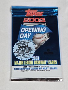 Unopened Pack of 2003 Topps Opening Day Baseball Cards