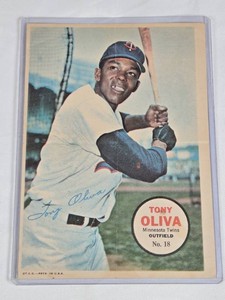 Tony Oliva 1967 Topps Pinup - Minnesota Twins Vintage Baseball Card