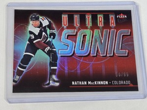Nathan MacKinnon 2024-25 Fleer Ultra Sonic #SN-4 and Numbered 5099 - Colorado Avalanche Hockey Card