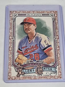 RARE Bert Blyleven 2025 Topps Allen & Ginter Rare #341 and Numbered 725 - Minnesota Twins Baseball Card