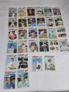 Lot of 30 Vintage 1978 Topps Baseball Cards Featuring Phil Niekro, Tommy Helms, Bruce Boisclair, Claudell Washington, Dave Winfield, Ellie Rodriguez