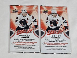 Lot of 2 Unopened Packs of 2021-22 Upper Deck MVP Hockey Cards