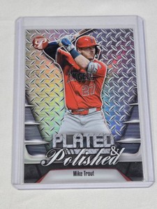 Mike Trout 2026 Topps Plated & Polished Refractor Insert #PP-20 - Los Angeles Angels Baseball Card