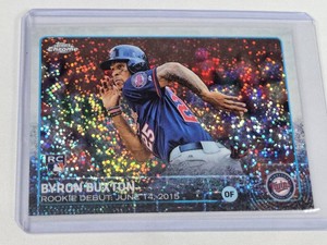 Byron Buxton Rookie 2015 Topps Chrome Refractor #US136 - Minnesota Twins Baseball Card