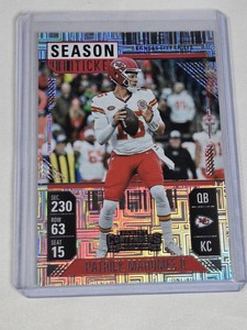 Patrick Mahomes II 2024 Panini Season Ticket Foil Insert #50 - Kansas City Chiefs Football Card