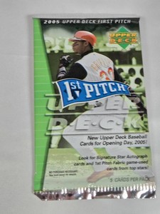 Unopened Pack of 2005 Upper Deck First Pitch Baseball Cards - Possible Griffey  Auto