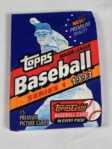 Unopened Pack of 1993 Topps Baseball Cards - Possible Jeter RC