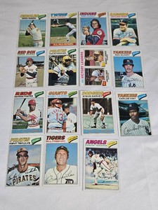 Lot of 15 Hall of Famers and Stars Vintage Baseball Cards Featuring Players Like Brooks Robinson, Rod Carew, and Dave Parker