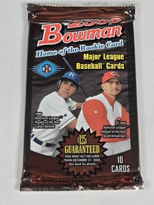 Unopened Pack of 2000 Bowman Baseball Cards