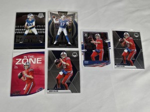 Lot of 6 Josh Allen Football Cards including Score In The Zone and Mosaic Touchdown Masters with Select Features