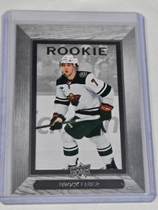 Brock Faber Rookie 2023-24 Upper Deck Bee Hive #BH-33 - Minnesota Wild Hockey Card