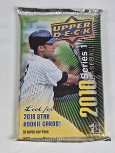 Unopened Pack of 2010 Upper Deck Baseball