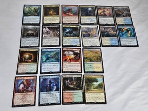 Lot of 20 Magic The Gathering Rare Cards including Swarm Intelligence, Villainous Wealth, Heroes Podium, Painful Truths, Escape to the Wilds, Evacuation