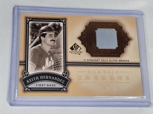 Keith Hernandez 2005 Upper Deck SP Legendary Cuts Classic Careers Game-Used Jersey Relic #CC-KH - New York Mets Baseball Card