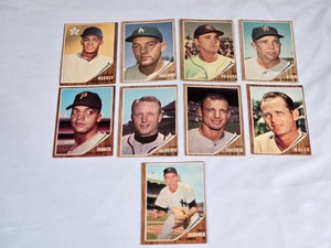 Lot of 9 Vintage 1962 Baseball Cards Featuring Johnny Weekly, Stan Williams, Don Demeter, Earl Francis, Leo Posada, Jim King, Don Taussig, Lee Walls, and Billy Gardner