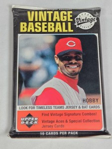 Unopened Pack of 2002 Upper Deck Vintage Baseball Cards