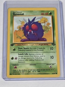 Venonat 1st Edition 1999 Wizards Pokemon Card #6364