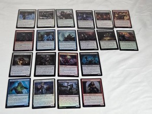Lot of 20 Magic The Gathering Foil Cards including Gavony Silversmith, Shipwreck Sifters, Triskaidekaphile, Eaten Alive, Tainted Adversary, Tainted Foragers