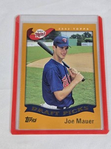 Joe Mauer Rookie 2002 Topps Draft Picks #622 - Minnesota Twins Baseball Card