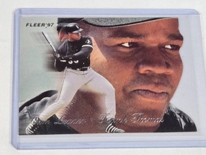 Frank Thomas 1997 Fleer Team Leader Die Cut Insert #4 - Chicago White Sox Baseball Card
