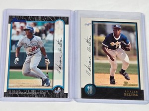Lot of 2 Adrian Beltre Rookie Baseball Cards - Los Angeles Dodgers Baseball Cards