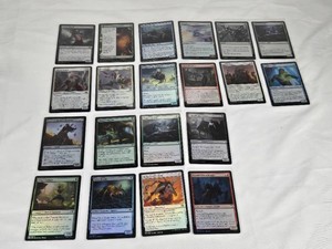Lot of 20 Magic The Gathering Foil Cards including Carrier Thrall, Tales of Master Seshiro, Militia Bugler, Kitsune Ace, Kami of Restless Shadows, Masters Rebuke
