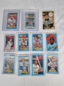 Lot of 11 Vintage 3D Baseball Cards Featuring Players Like Cepeda, Palmer, Jenkins, and Stargell, Most with Autographs