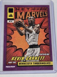 Kevin Garnett 2021-22 Panini Donruss Net Marvels Press Proof Inserrt #16 - Minnesota Timberwolves Basketball Card