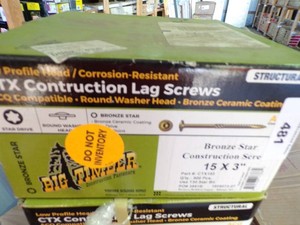 Big Timber 15x3 Lag Screws - Box