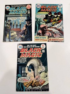 Vintage DC Black Magic Horror Comics #3, #6 & #9 (Lot of 3)