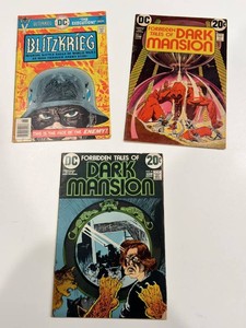 Vintage DC Blitzkrieg & Dark Mansion Comics (Lot of 3)
