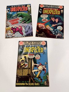 Vintage DC the Unexpected Comic Books Nos. 136-138 (Lot of 3)