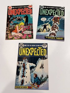 DC the Unexpected Horror Comics Issues 145, 147 & 150 (Lot of 3)