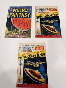 Vintage EC Weird Fantasy #13 & Weird Science-Fantasy #4 Comics (Lot of 3)