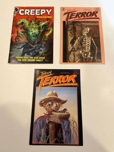 Creepy #1 & Tales of Terror #2, #5 Horror Comics (Lot of 3)