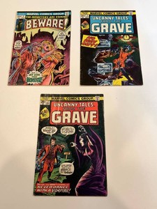 Marvel Uncanny Tales From the Grave & Beware Comic Books (Lot of 3)