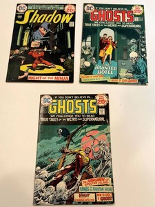 Vintage DC the Shadow & Ghosts Comic Books (Lot of 3)