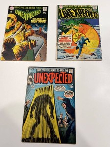 Vintage DC Comics the Unexpected Horror Comics (Lot of 3)